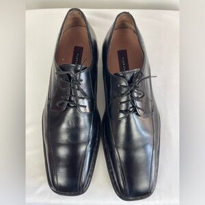 Florsheim Black Leather Square Toe Oxford Dress Shoes Men’s — Classic Lace.  13D